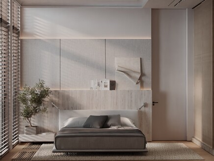 Лаконичная спальня в минималистичном стиле
