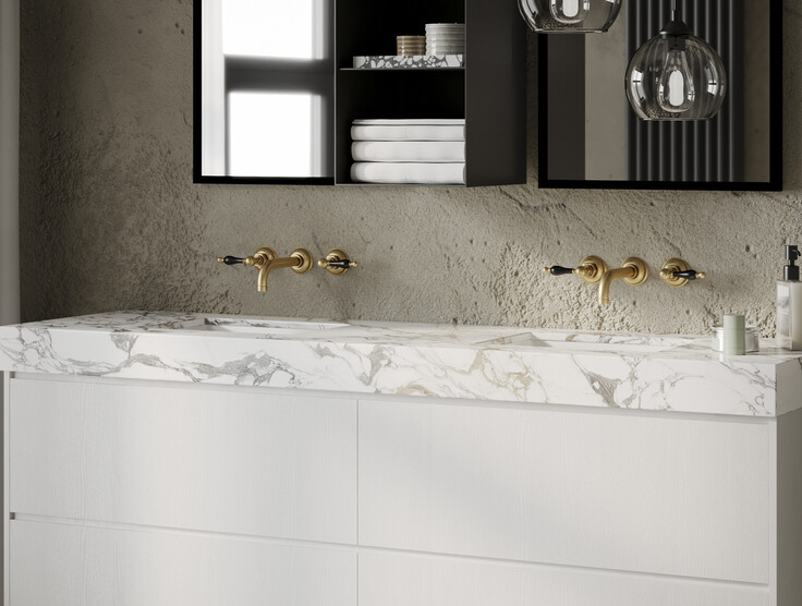 Трендовая ванна с использованием TSS  плит DEKTA