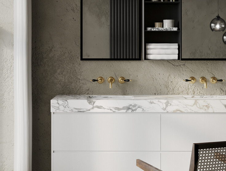 Трендовая ванна с использованием TSS  плит DEKTA