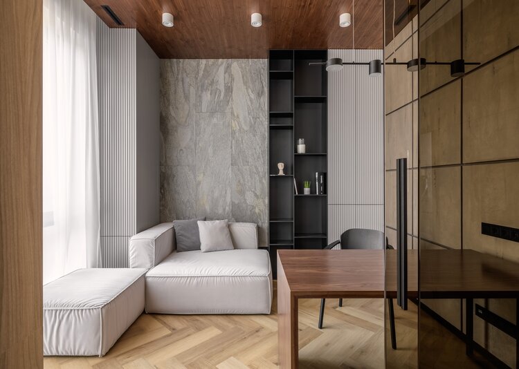 TSS плита в гостиной