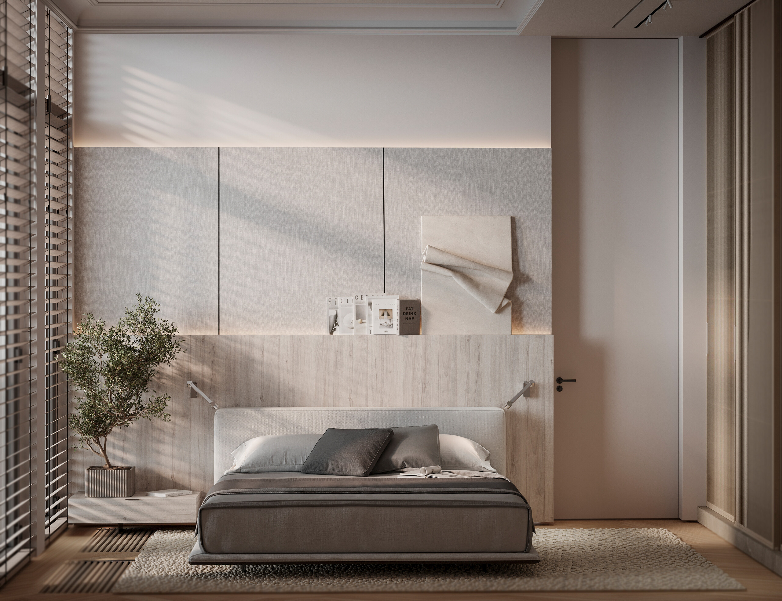 D.S102 Орех Лоренсо дымчатый SYNCHRO (LORENSO) -  D.981 Ирландский Твид каолин TWEED